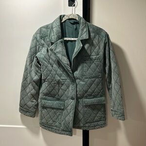 YFB Green jacket with 3 pockets size Smalll very comfortable and cozy